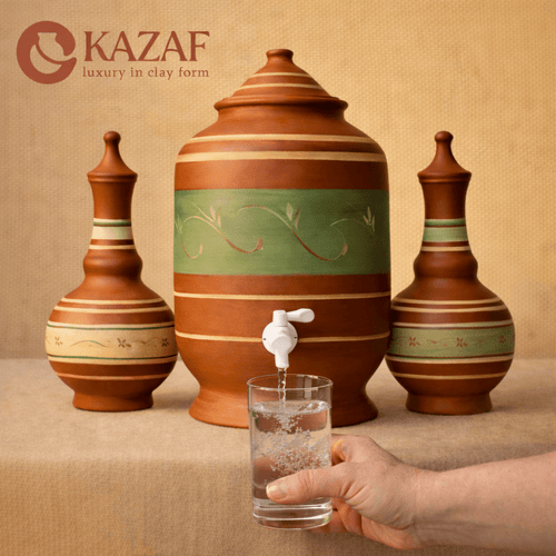 Kazaf Handcrafted Water Set – Dispenser 7L & Jug 3L - Kazaf Store